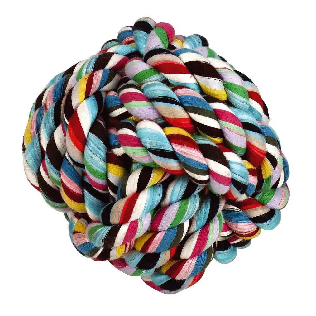 Knotted cotton dog ball Kerbl (x1)