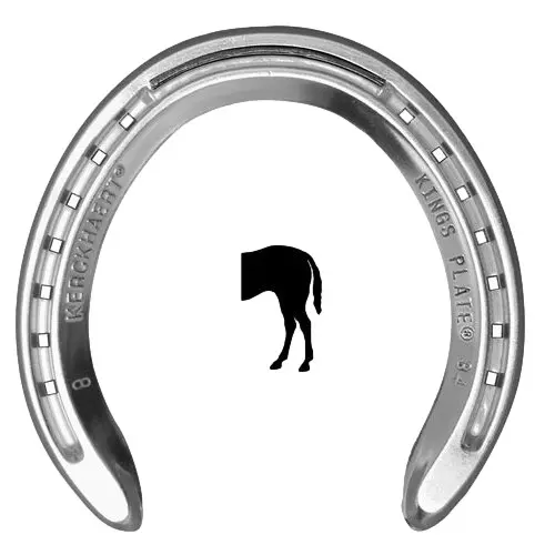 Fer à cheval Hinterbeschlag Offen ohne Steigbügel Kerckhaert Kings Plate