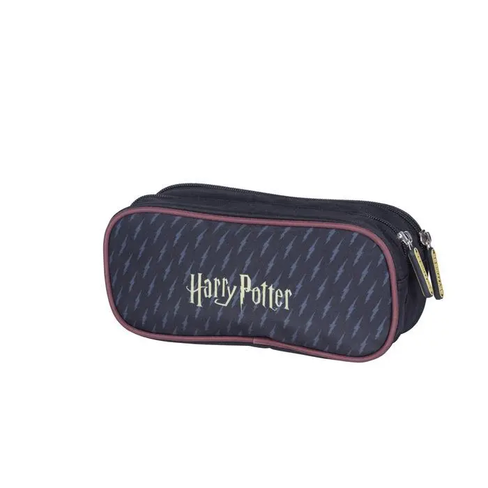 Astuccio rettangolare per bambini con due scomparti Kid'Abord Harry Potter Gold