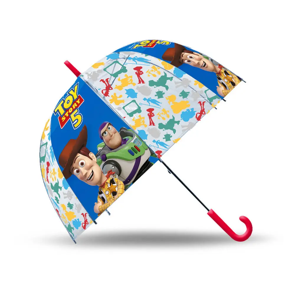 Disney Pixar Toy Story Transparante Kinderparaplu - 46 cm - Transparant met Woody & Buzz Lightyear - Paraplu Kinderen