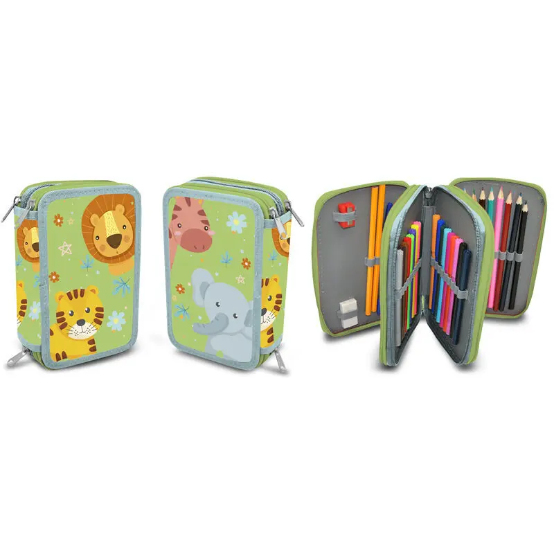 Astuccio triplo Kids Licensing Into The Jungle