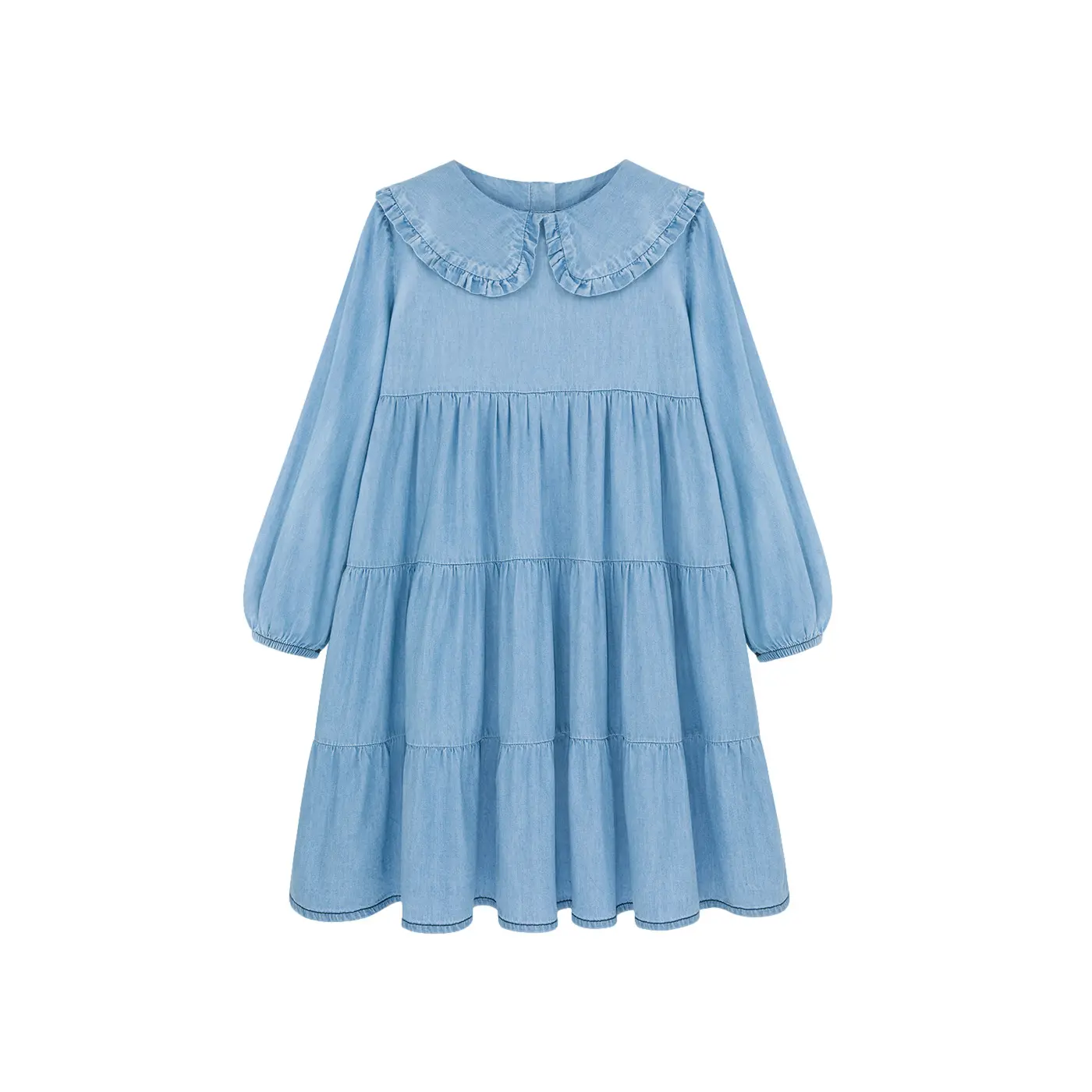Robe en jean fille Kids on the Moon Collar