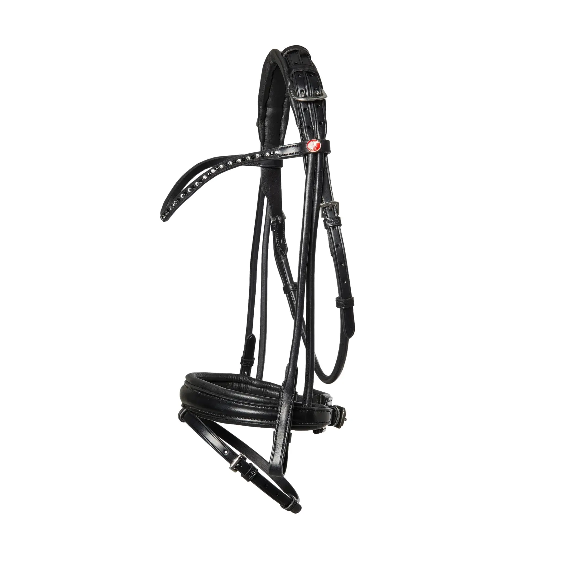 Riding bridle Kieffer Sylvie II fineline br.bd. curved/not lined