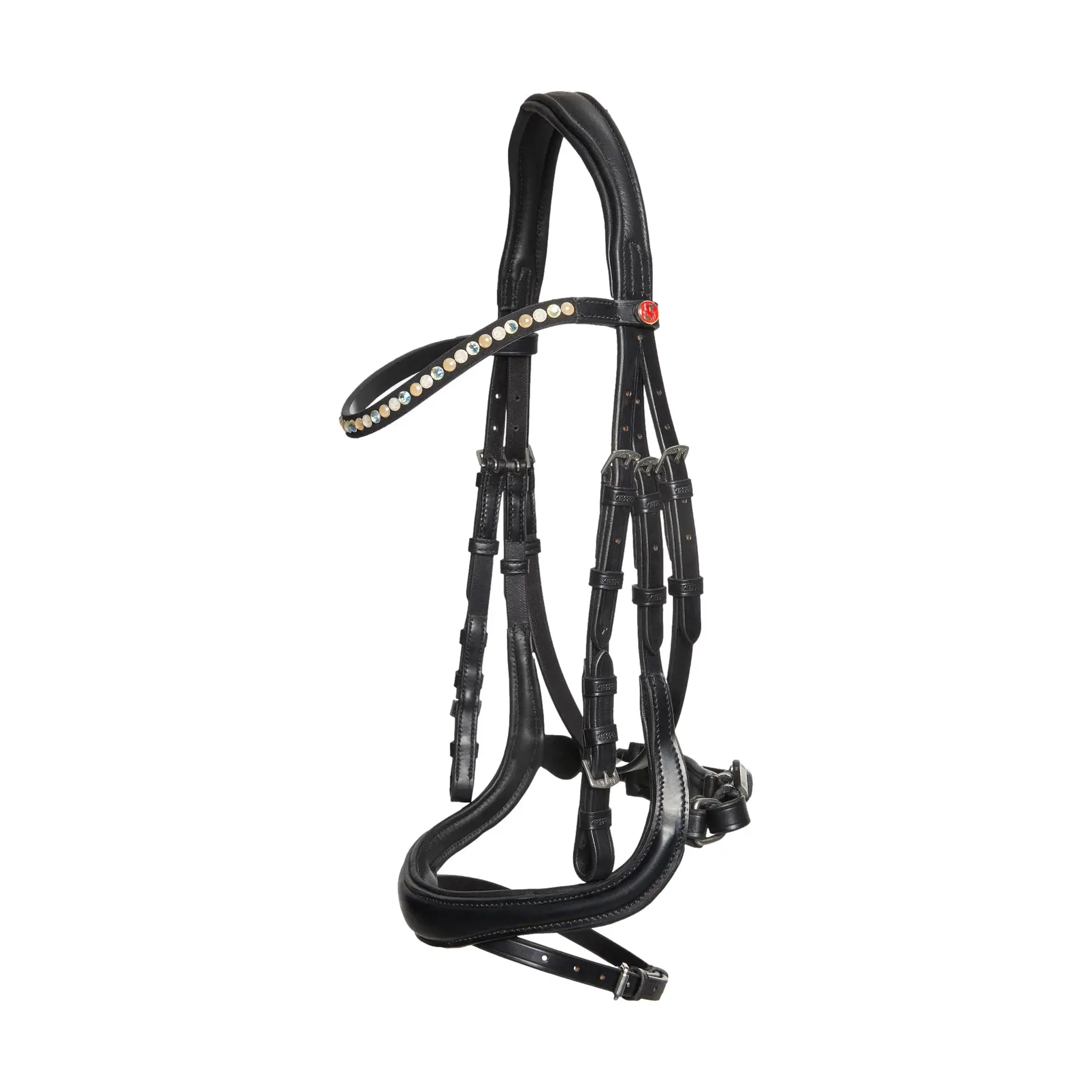 Riding bridle Kieffer Ilona Bb Light Ultrashine Crystals+Pearls