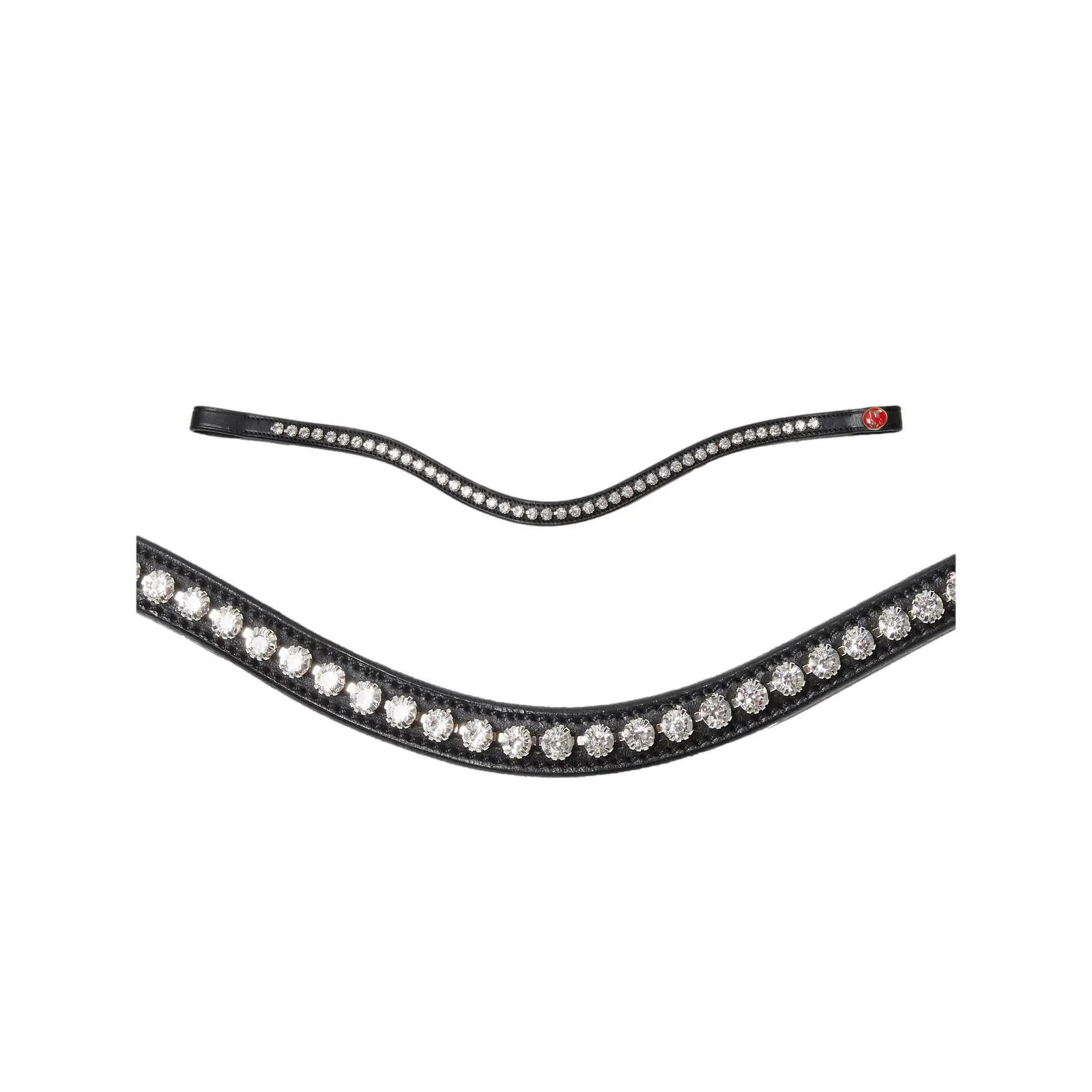 Frontal for horse Kieffer Ultrasoft Stella curved browband not lined