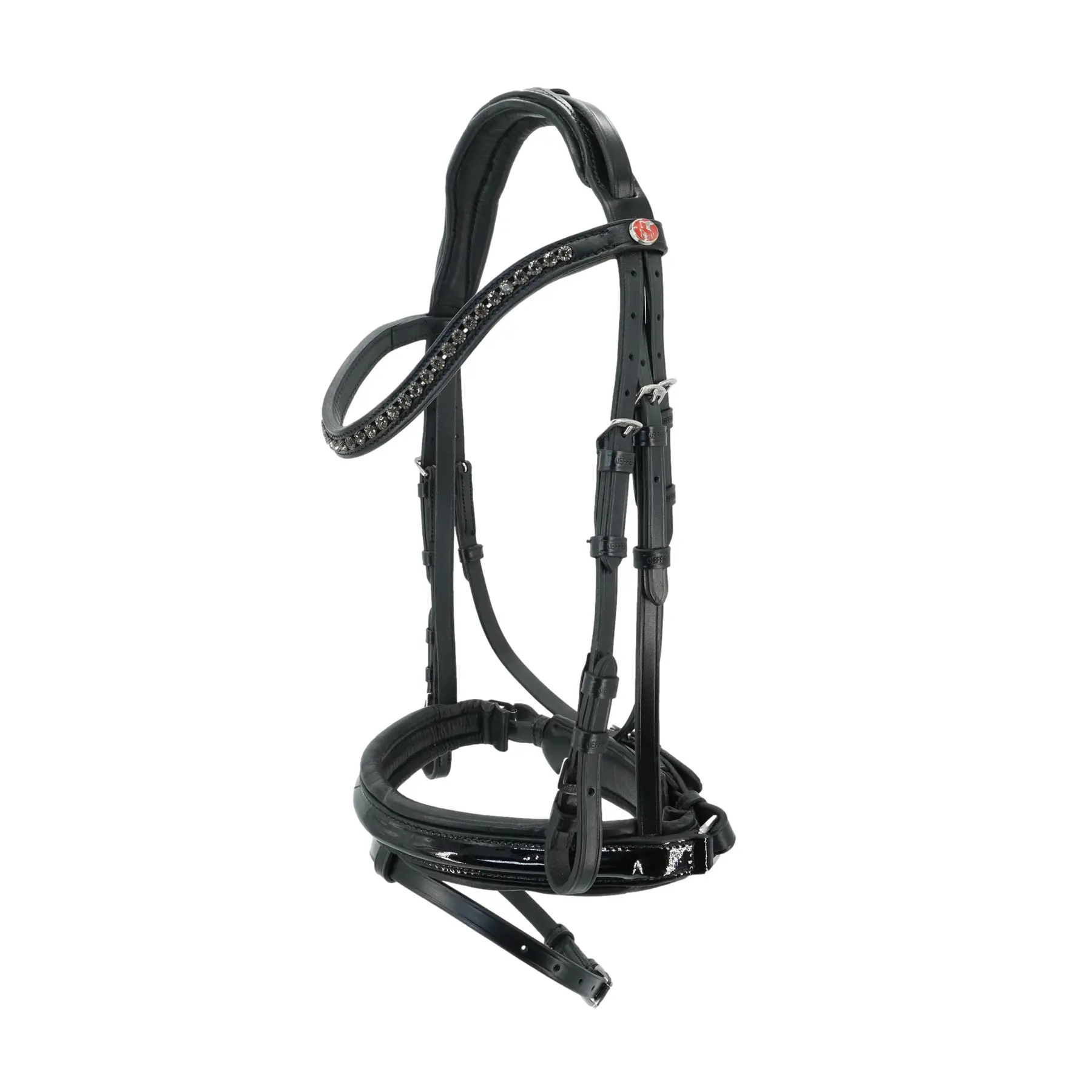 Riding bridle Kieffer Comfort Profi with square brass