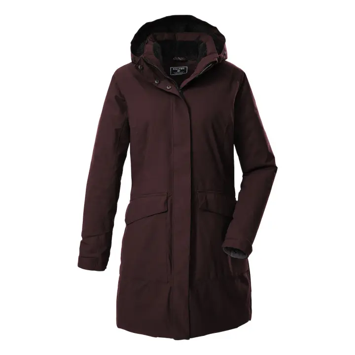 Lange Regenjacke mit Kapuze für Damen Killtec Kow 18
