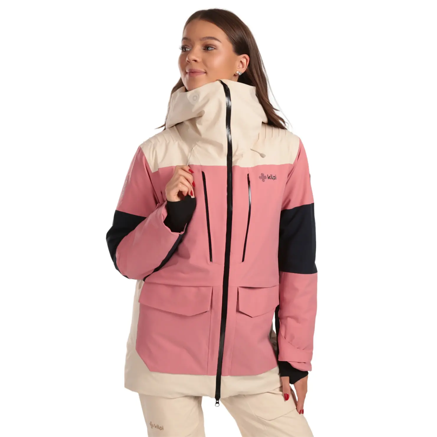 Skijacke mit Kapuze, Damen Kilpi Teen