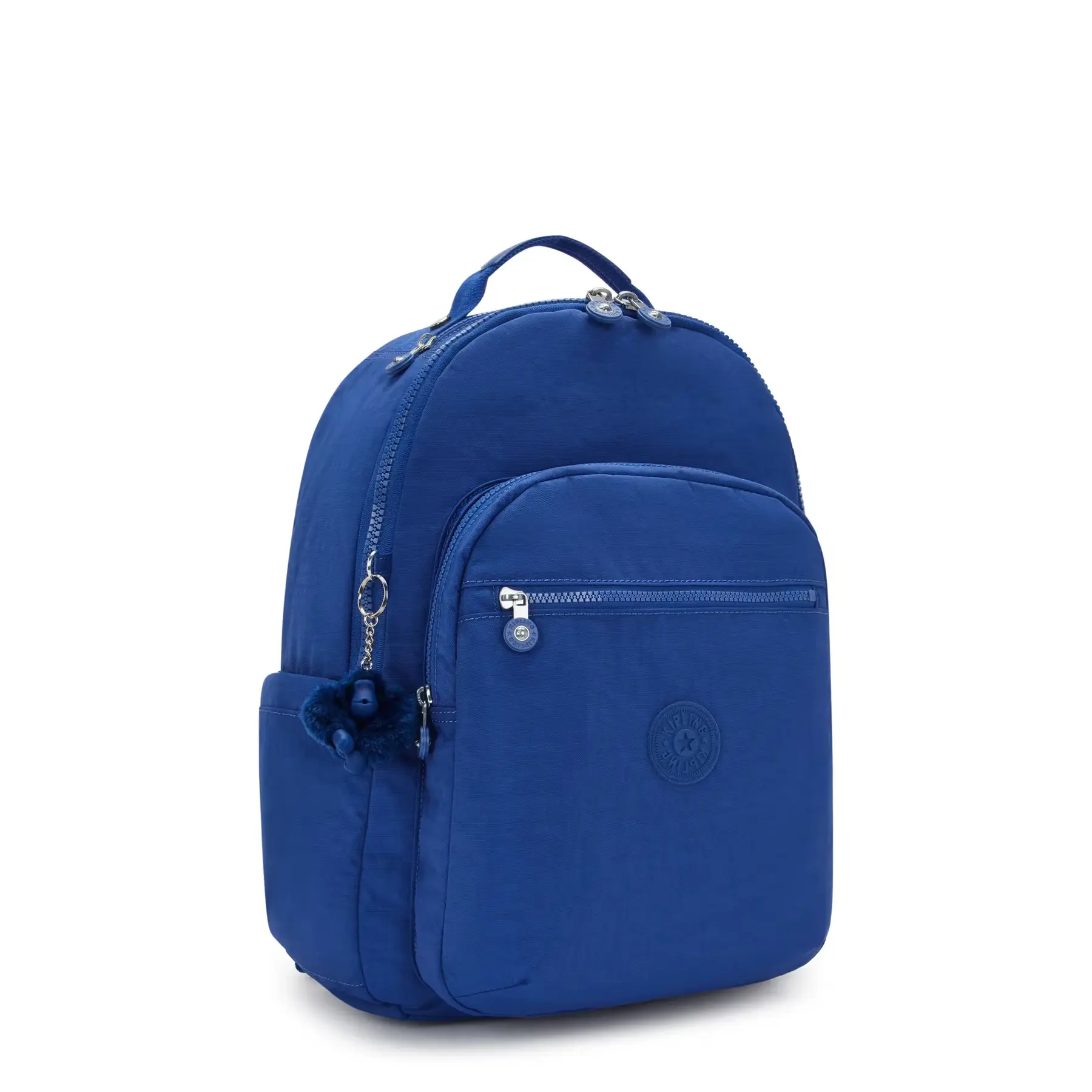 kipling rugzak met laptopvak Seoul Backpack 27L Blazing Blue blauw