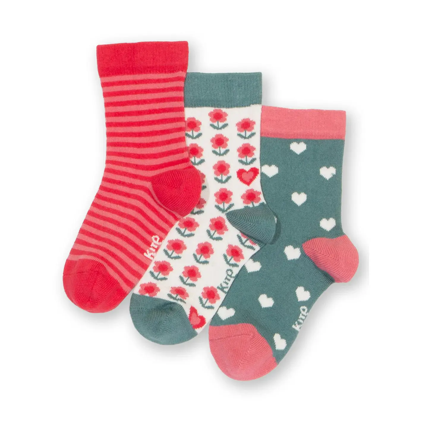 Chaussettes enfant Kite Queen of Heart (x3) Chaussettes enfant Kite Queen of Heart (x3)