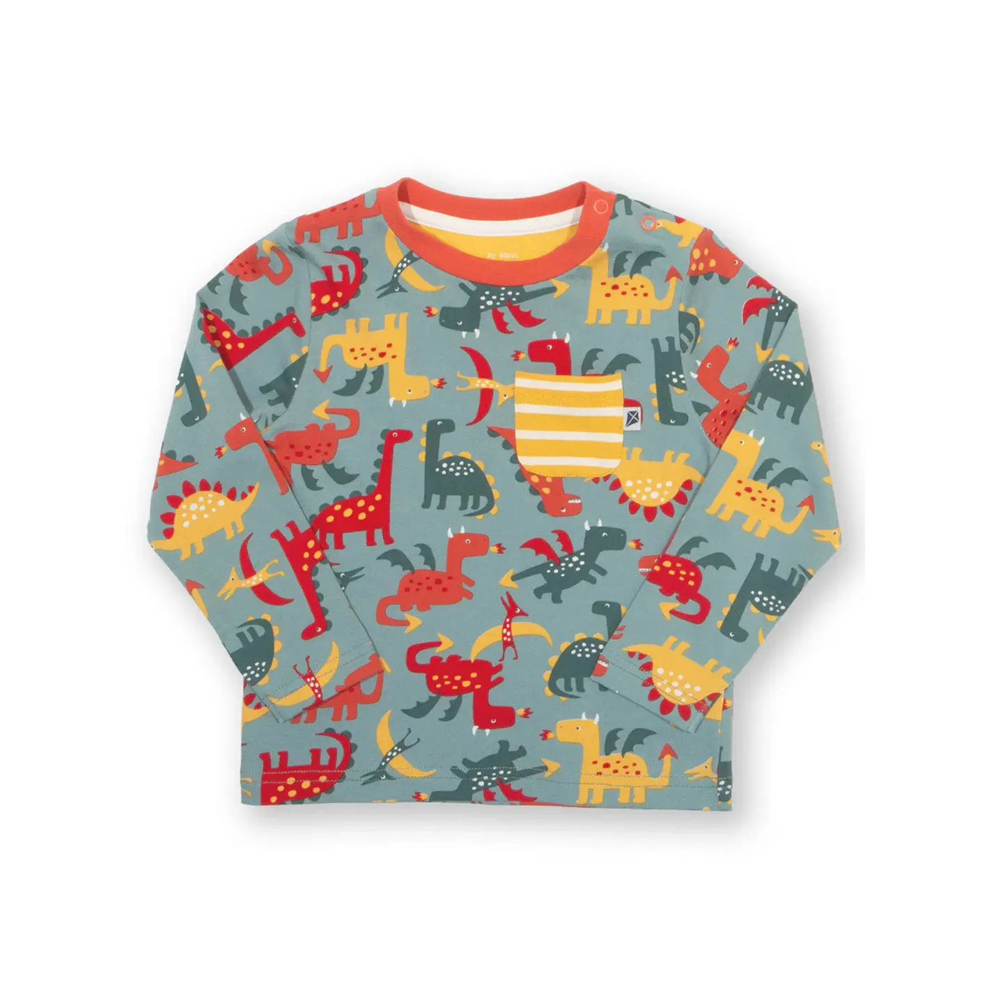 Langarmshirt für Babys Kite Dinos and Dragons
