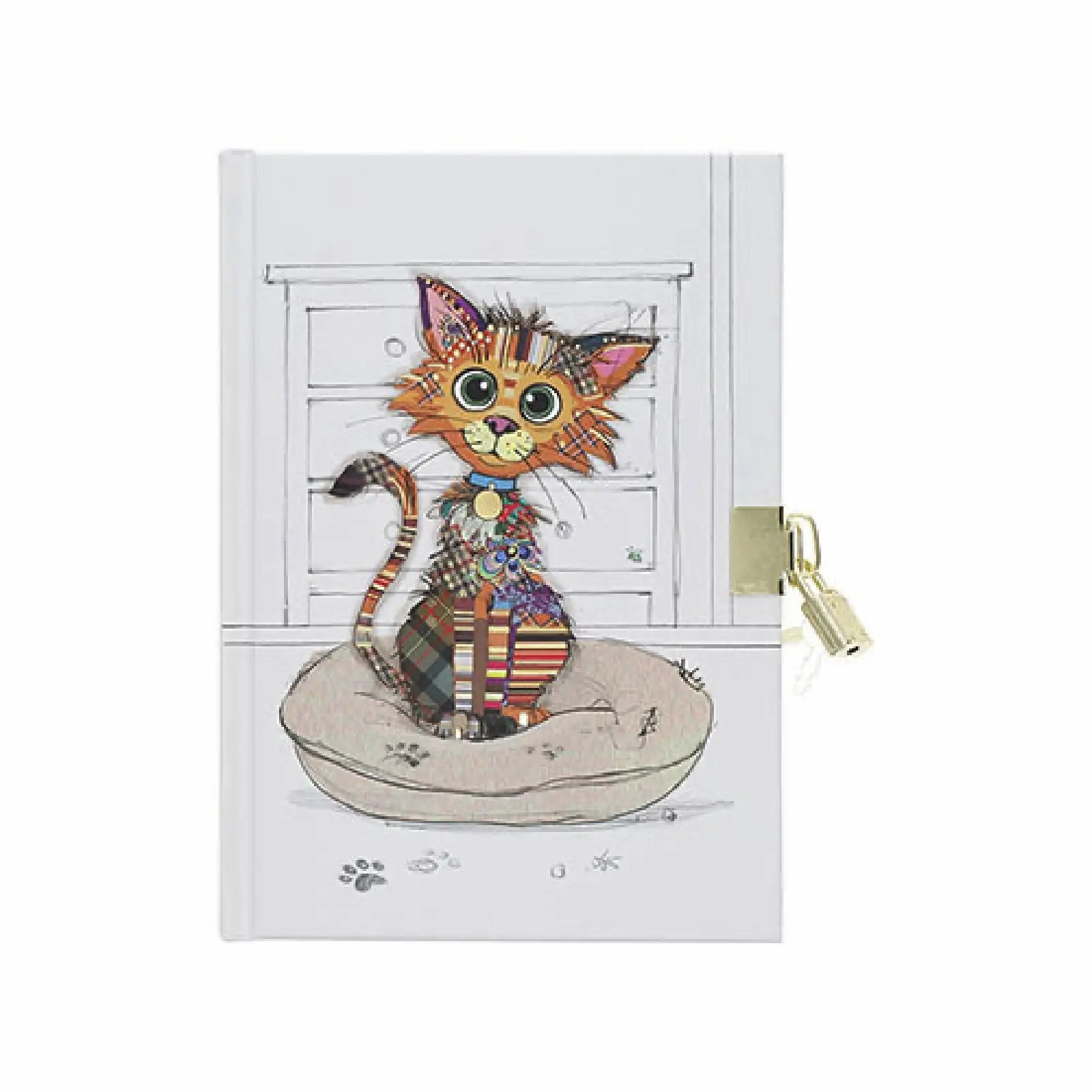 Geheimes Notizbuch a5 niedliche Katze Kind Kiub Kook 160 p