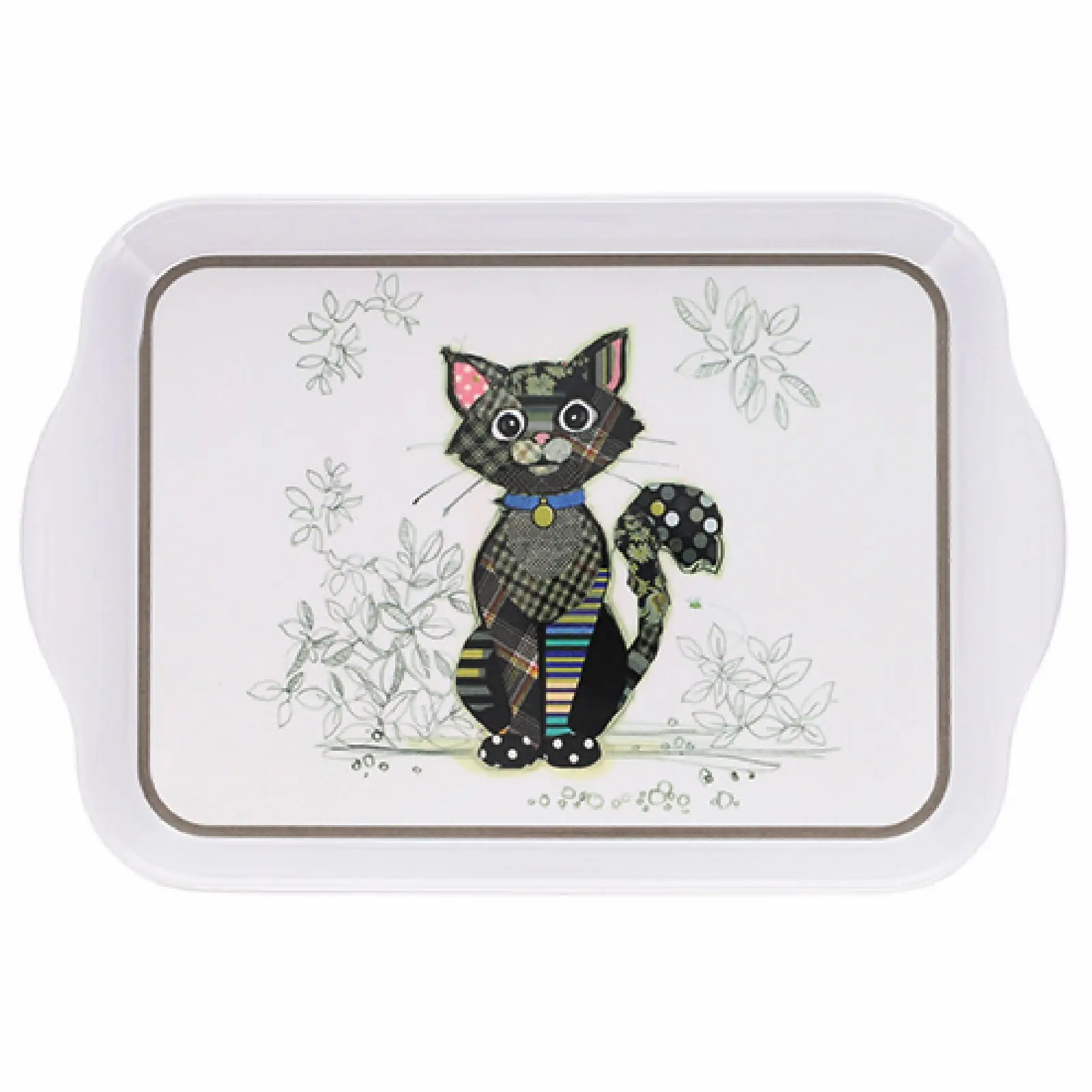 Plateau Chat Noir mélamine Kiub Kook PM