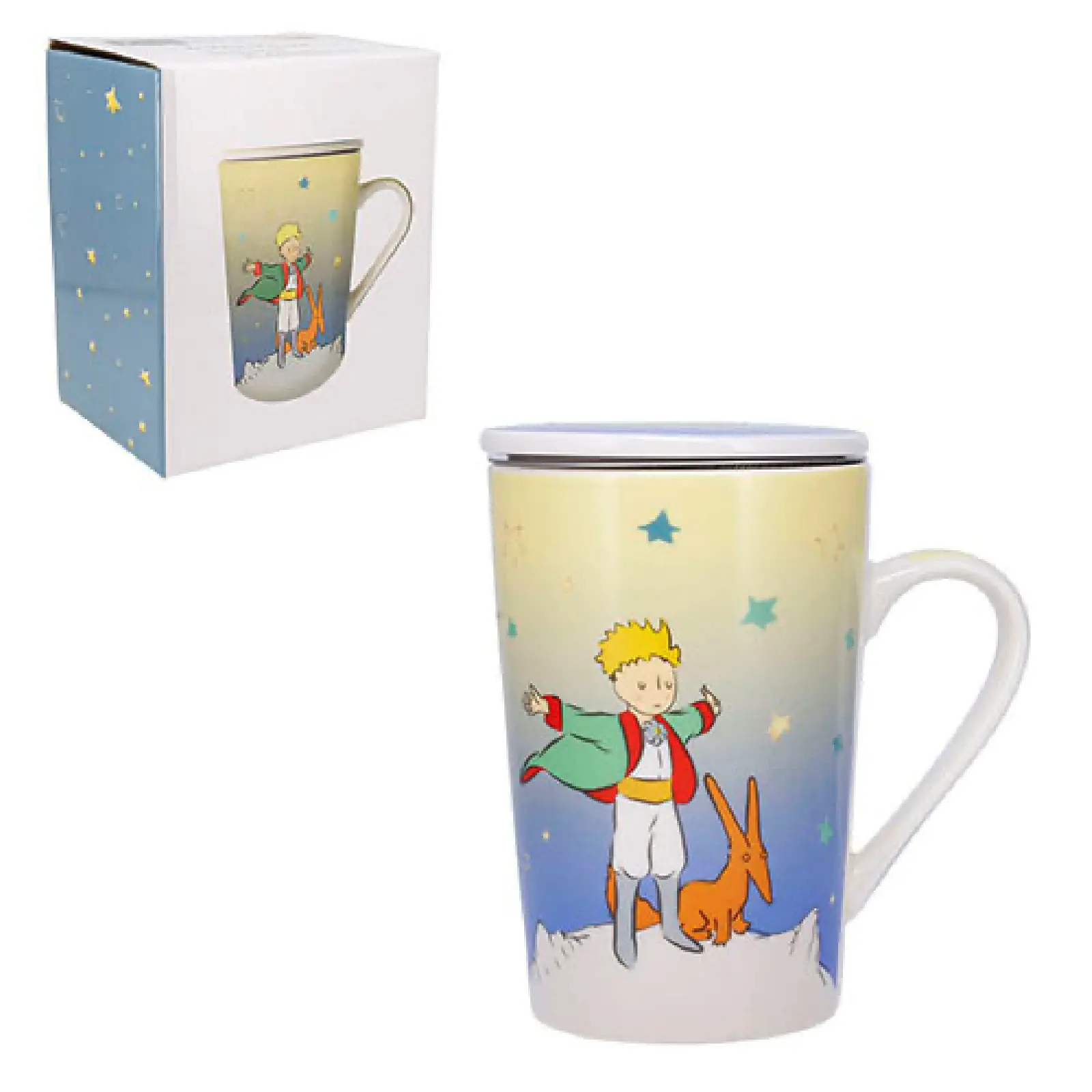 Tazza tisanière conica opaca Il Piccolo Principe Degradé Volpe Kiub