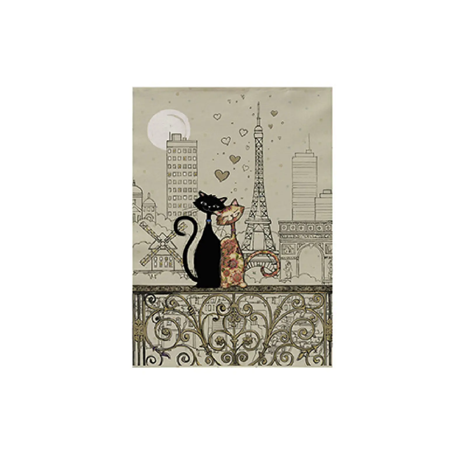 Torchon Kiub Bug Art Paris Amoureux