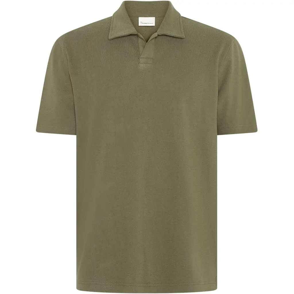 Polo Bouclé KnowledgeCotton Apparel Loose