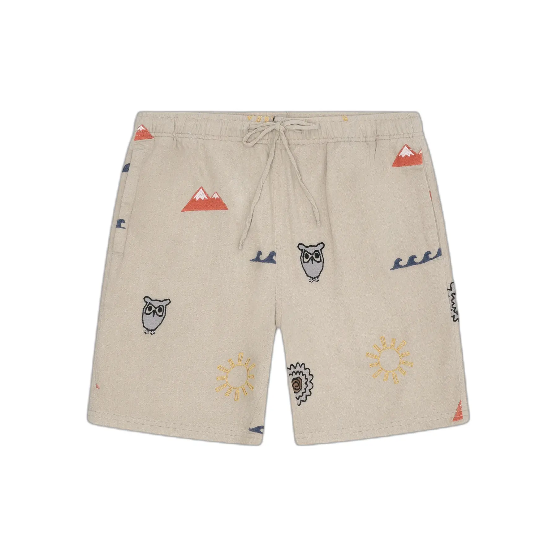 Short Ampio Ricamato KnowledgeCotton Apparel
