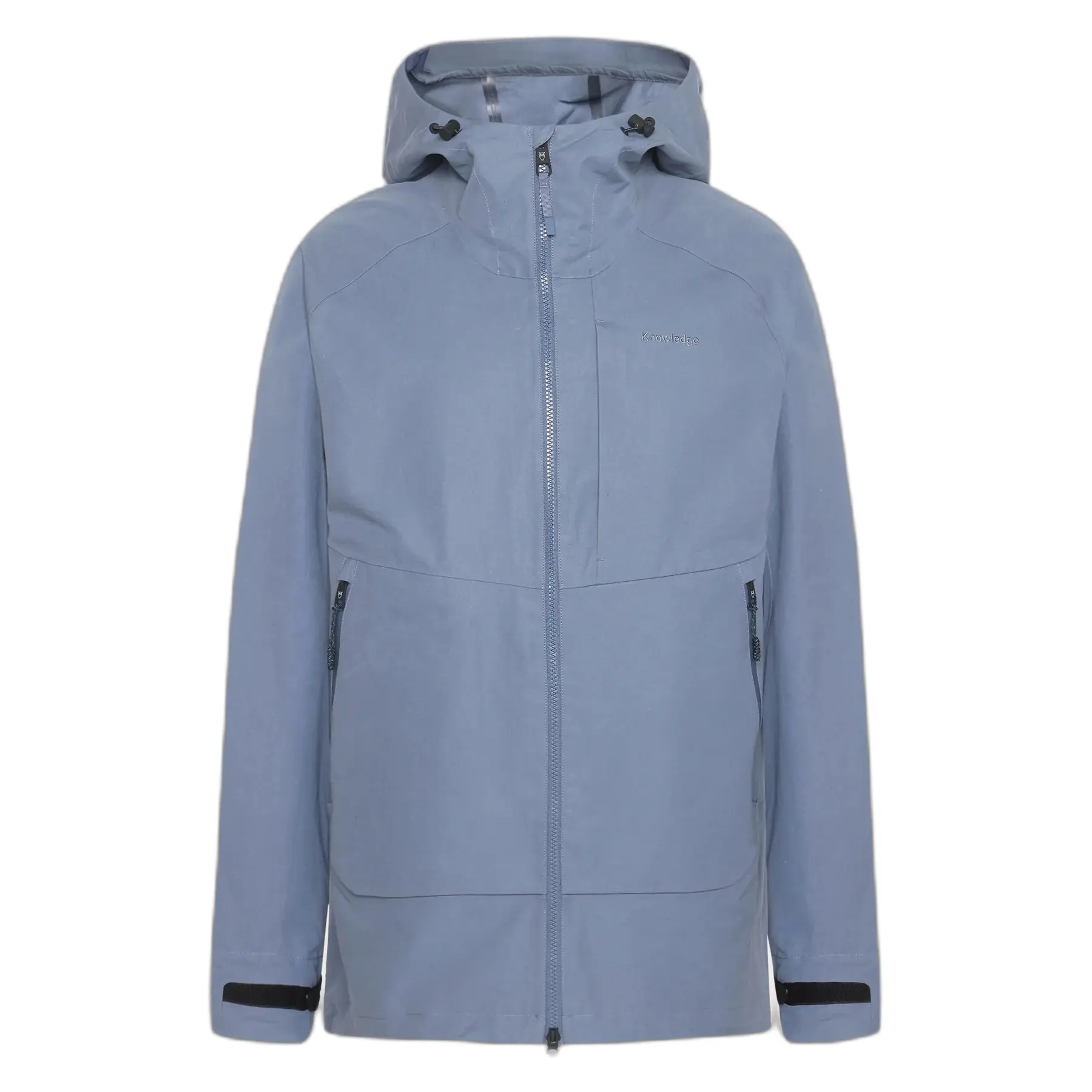 Giacca impermeabile con zip integrale e cappuccio KnowledgeCotton Apparel Vent canvas 270 shell