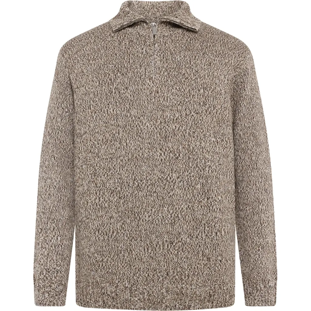 Pulli mit Viertelzip KnowledgeCotton Apparel