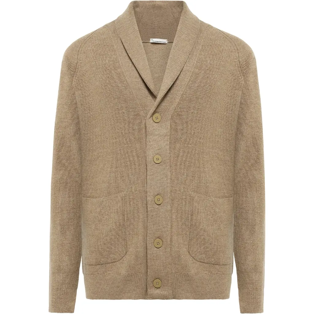 Cardigan aus Merinowolle KnowledgeCotton Apparel
