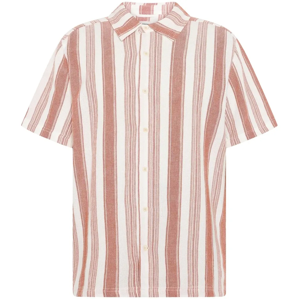 Lässige gestreifte Hemd KnowledgeCotton Apparel
