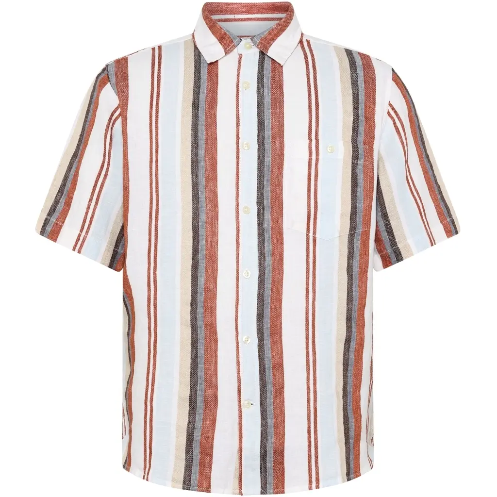 Camicia KnowledgeCotton Apparel Linen Stripe