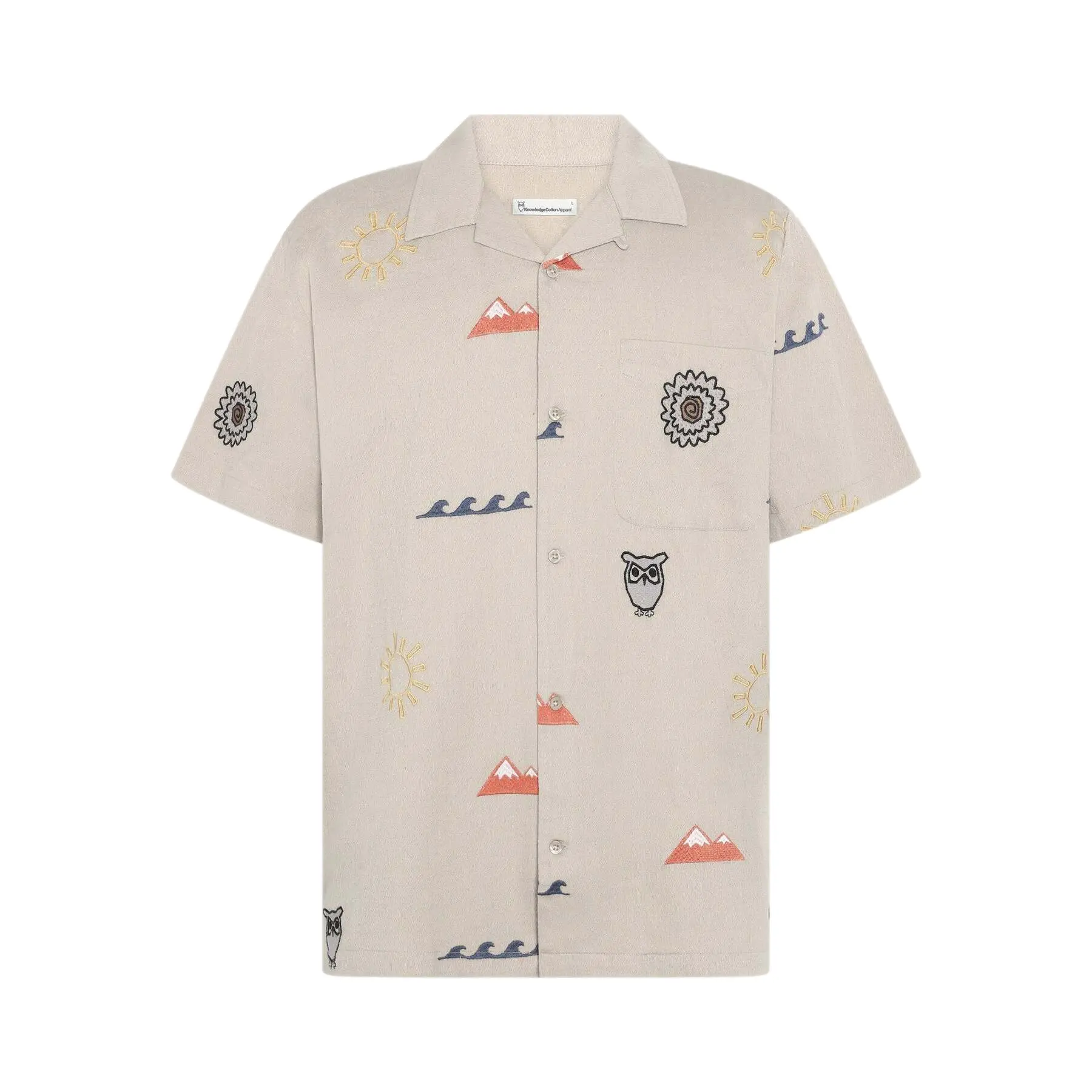 Camicia ricamata KnowledgeCotton Apparel