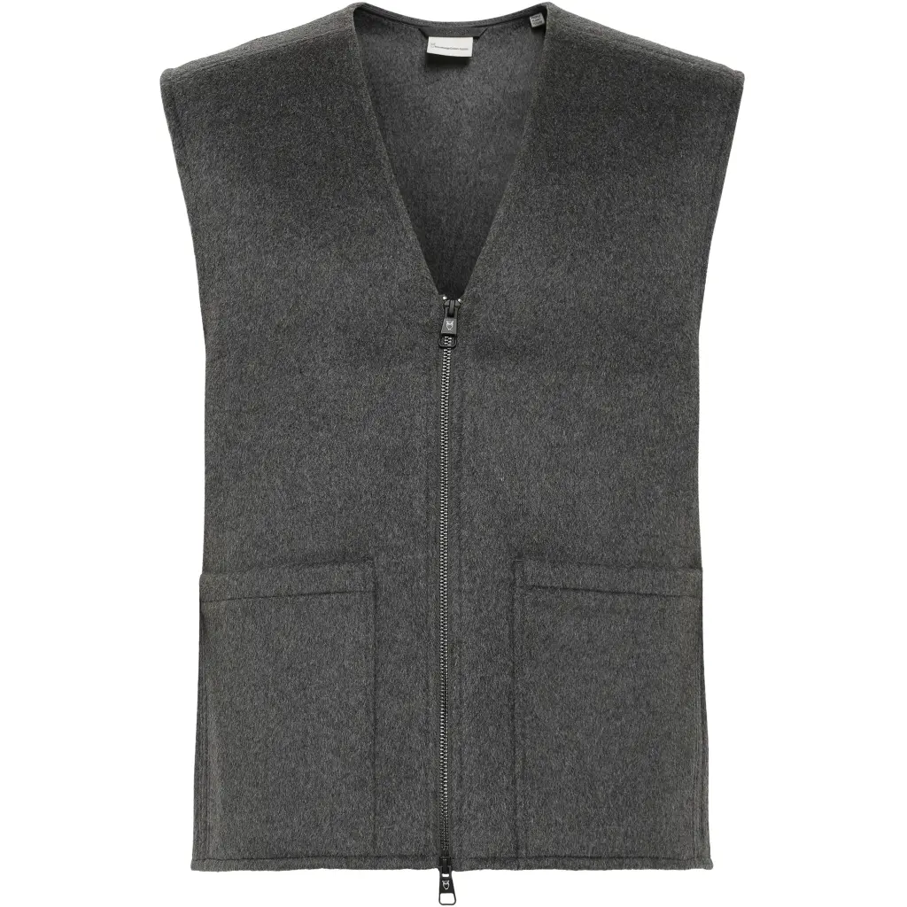 Wollweste ohne Ärmel KnowledgeCotton Apparel