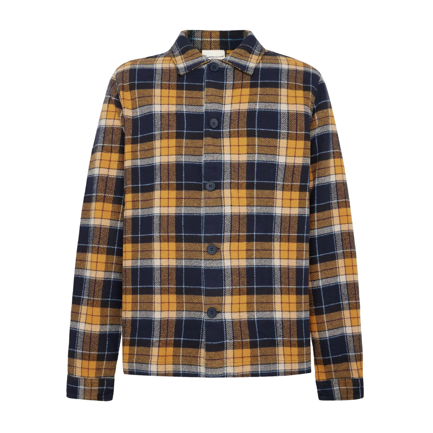 Langarm-Flanellhemdjäckchen aus dicker Flanellstoffe KnowledgeCotton Apparel GOTS