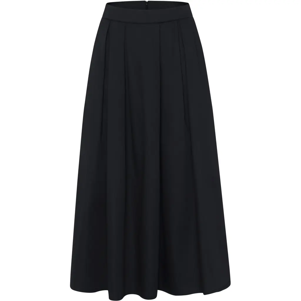 Gonna plissettata in satin donna KnowledgeCotton Apparel