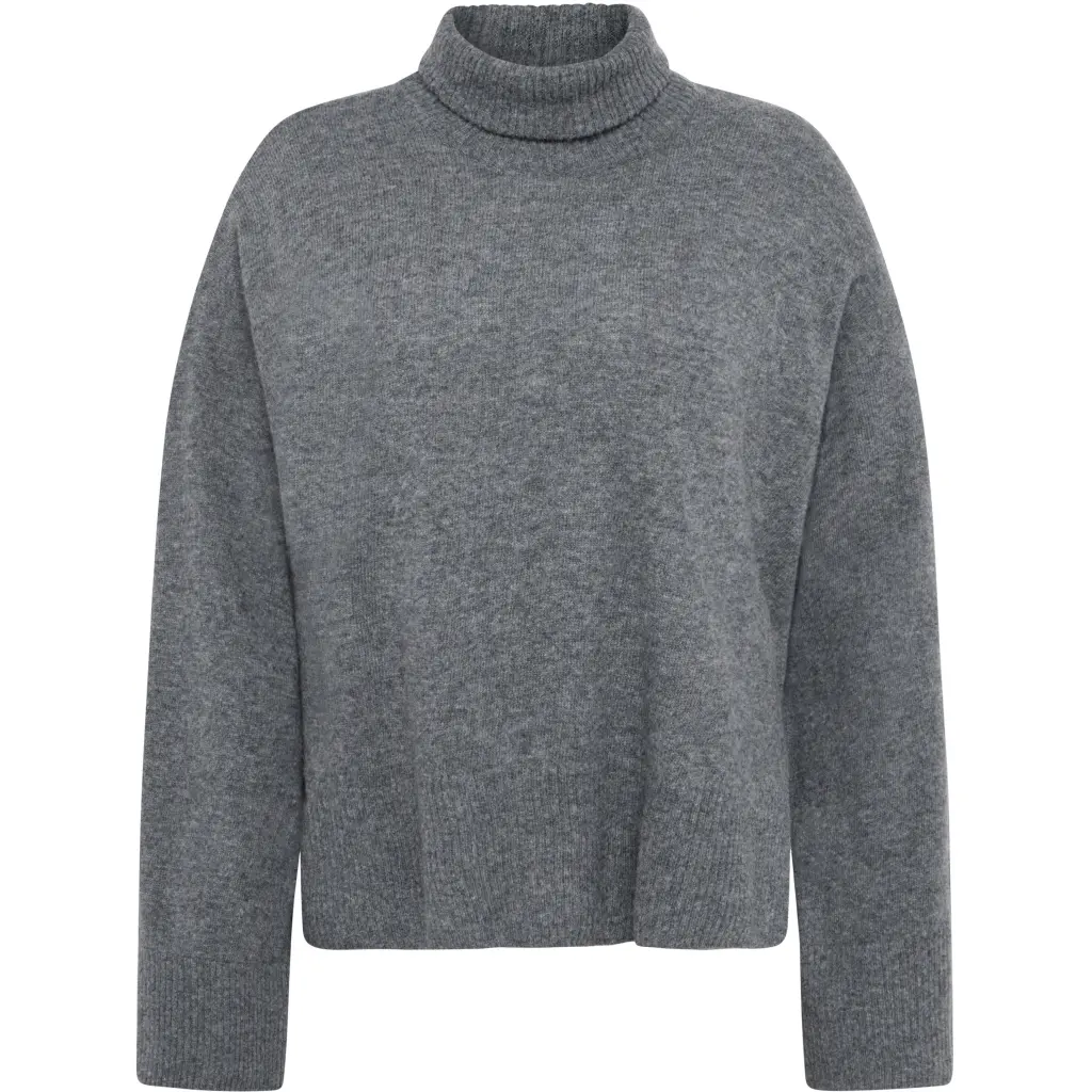 Pull col alto in lana di agnello donna KnowledgeCotton Apparel