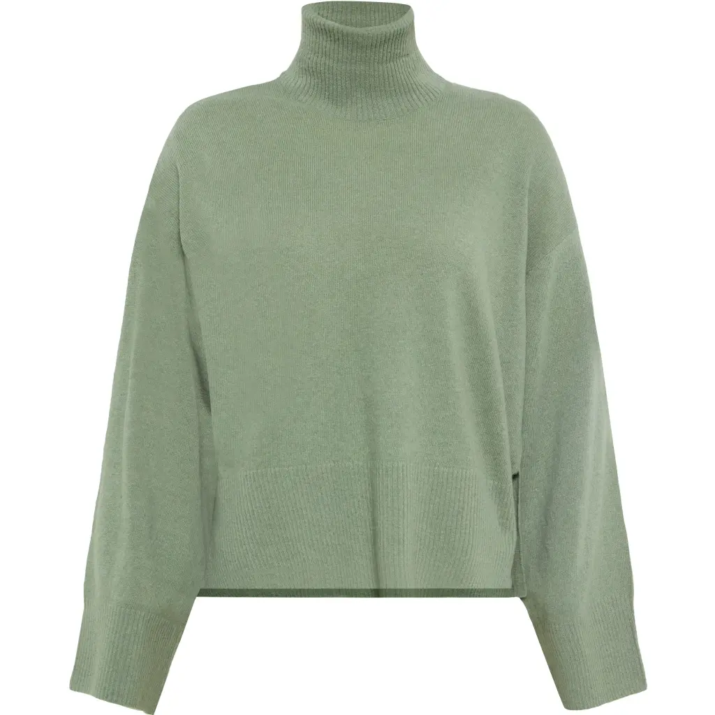 Pull col alto in lana di agnello donna KnowledgeCotton Apparel