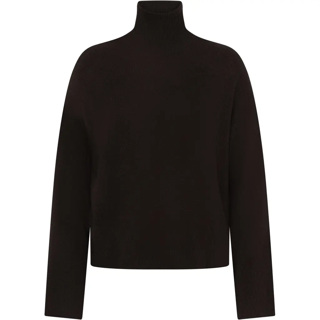 Pull col alto in lana di agnello donna KnowledgeCotton Apparel