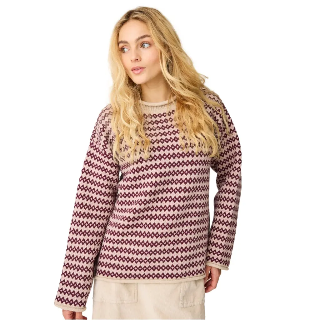 Pull à bords roulés femme KnowledgeCotton Apparel Pull à bords roulés femme KnowledgeCotton Apparel