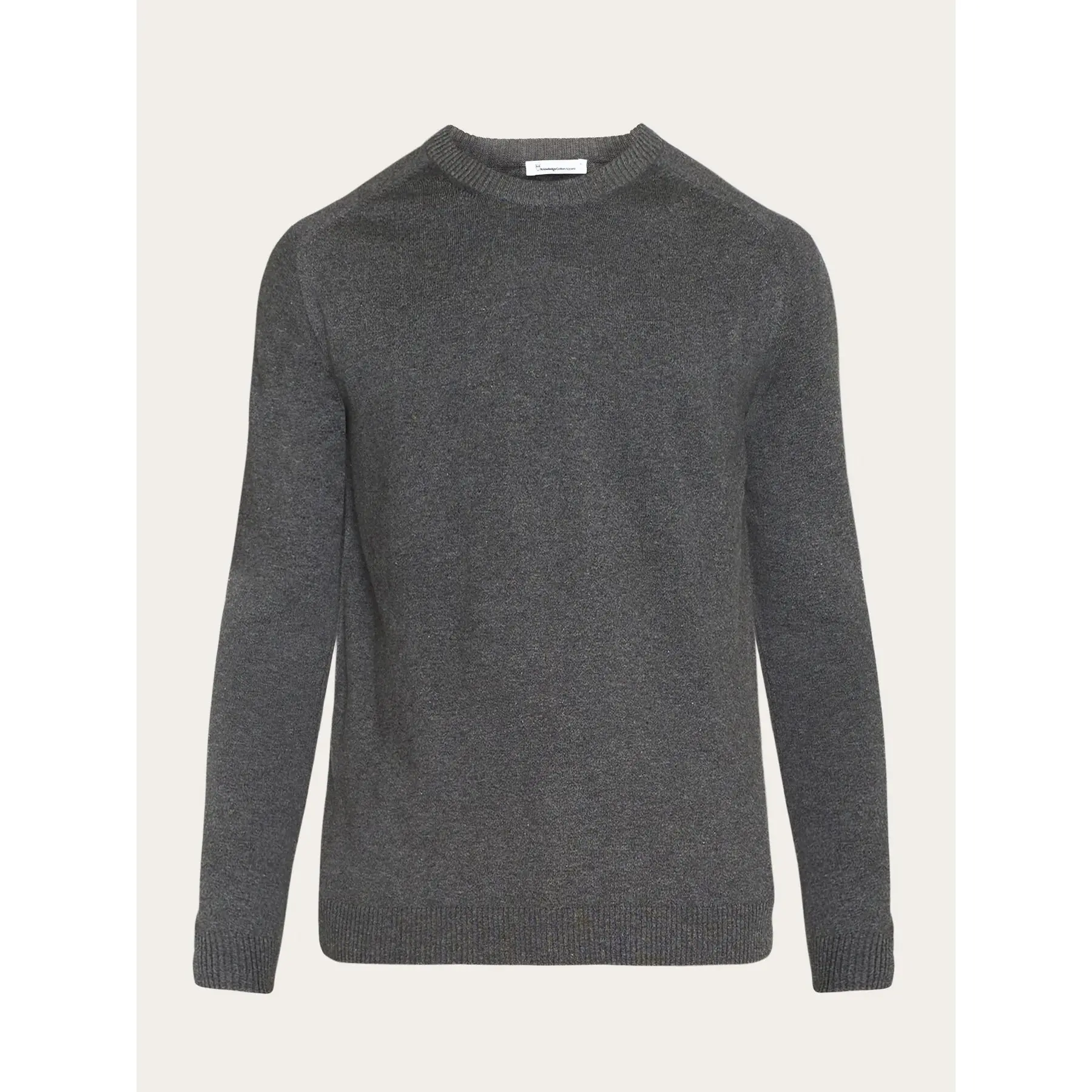 Strickpullover mit Rundhalsausschnitt KnowledgeCotton Apparel Regular Merino