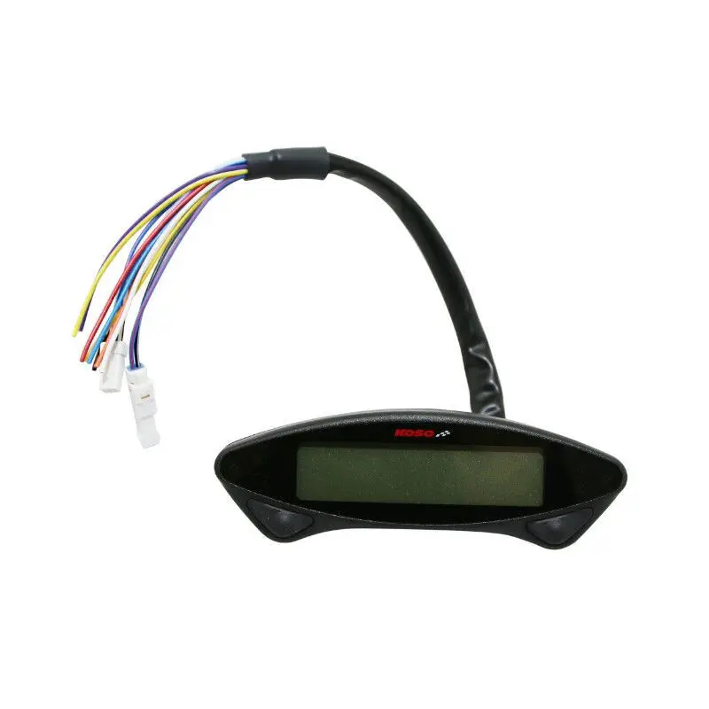 Multifunctionele meter Koso DIGITAL EX-02S alimentation sur batterie totalisateur kilometrique- totalisateur heures- horloge- volmetre- alerte voltage version street