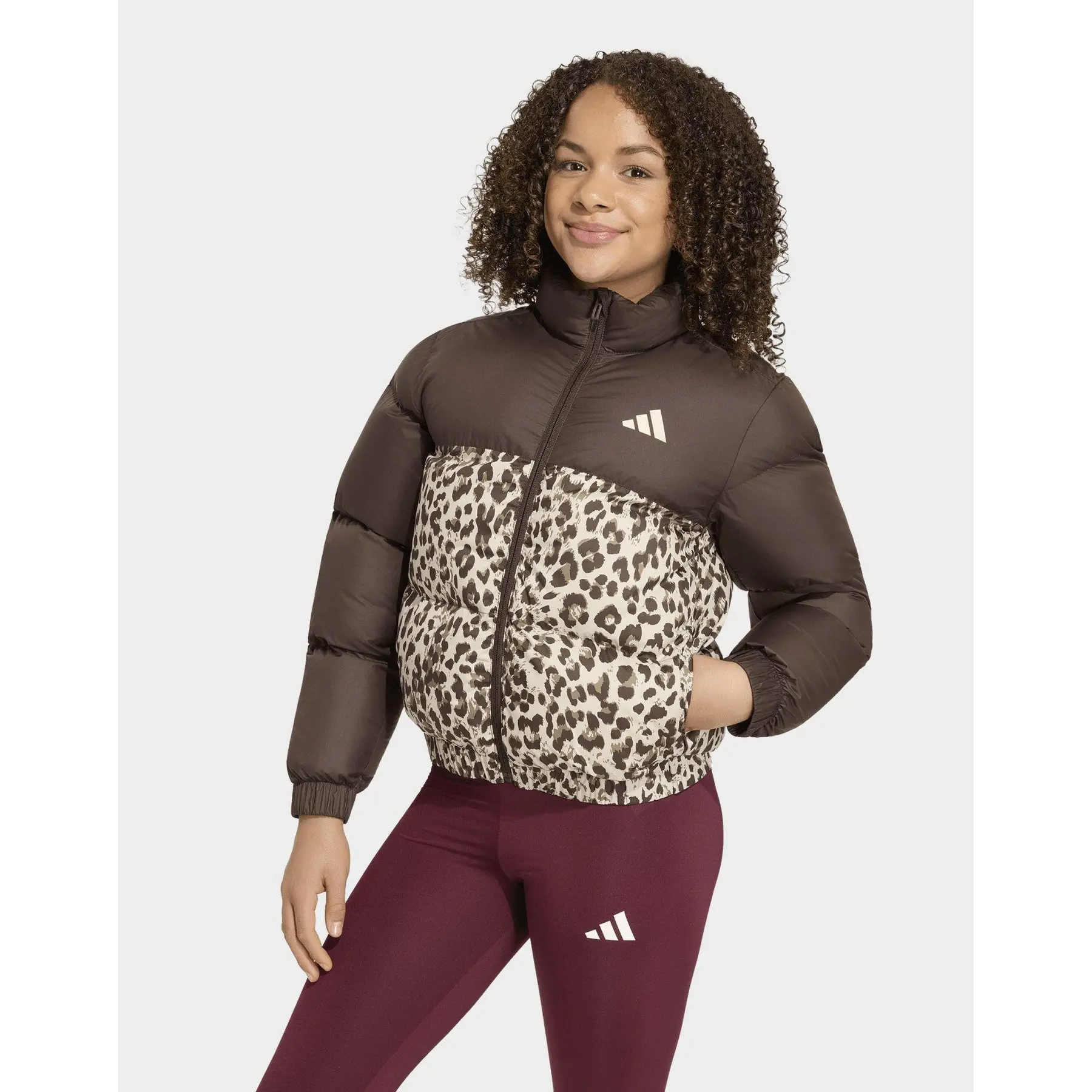 Chaleco con capucha estampado niña adidas