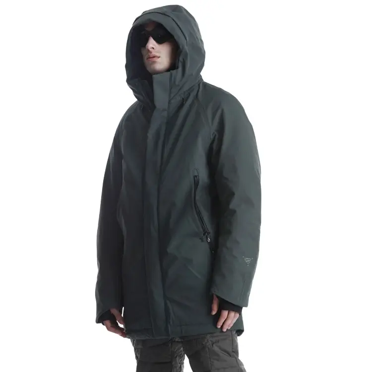 Krakatau Men's Grey Hooded Jacket