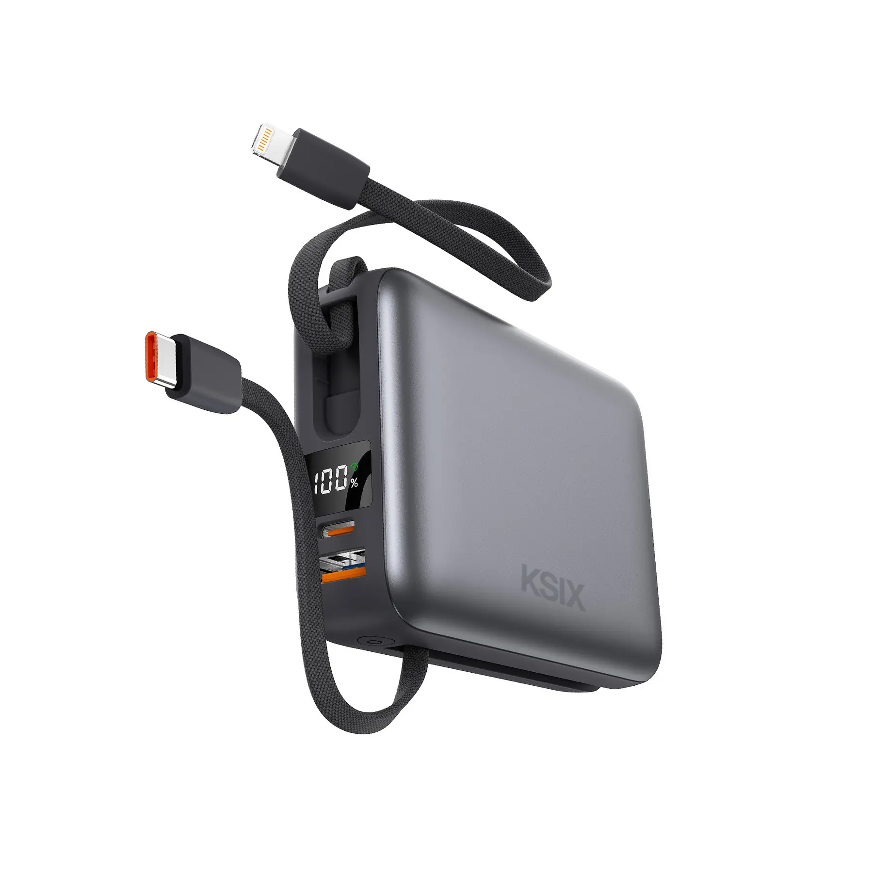 Externe Batterie mit USB-C und Lightning Kabel Ksix 20.000 mAh