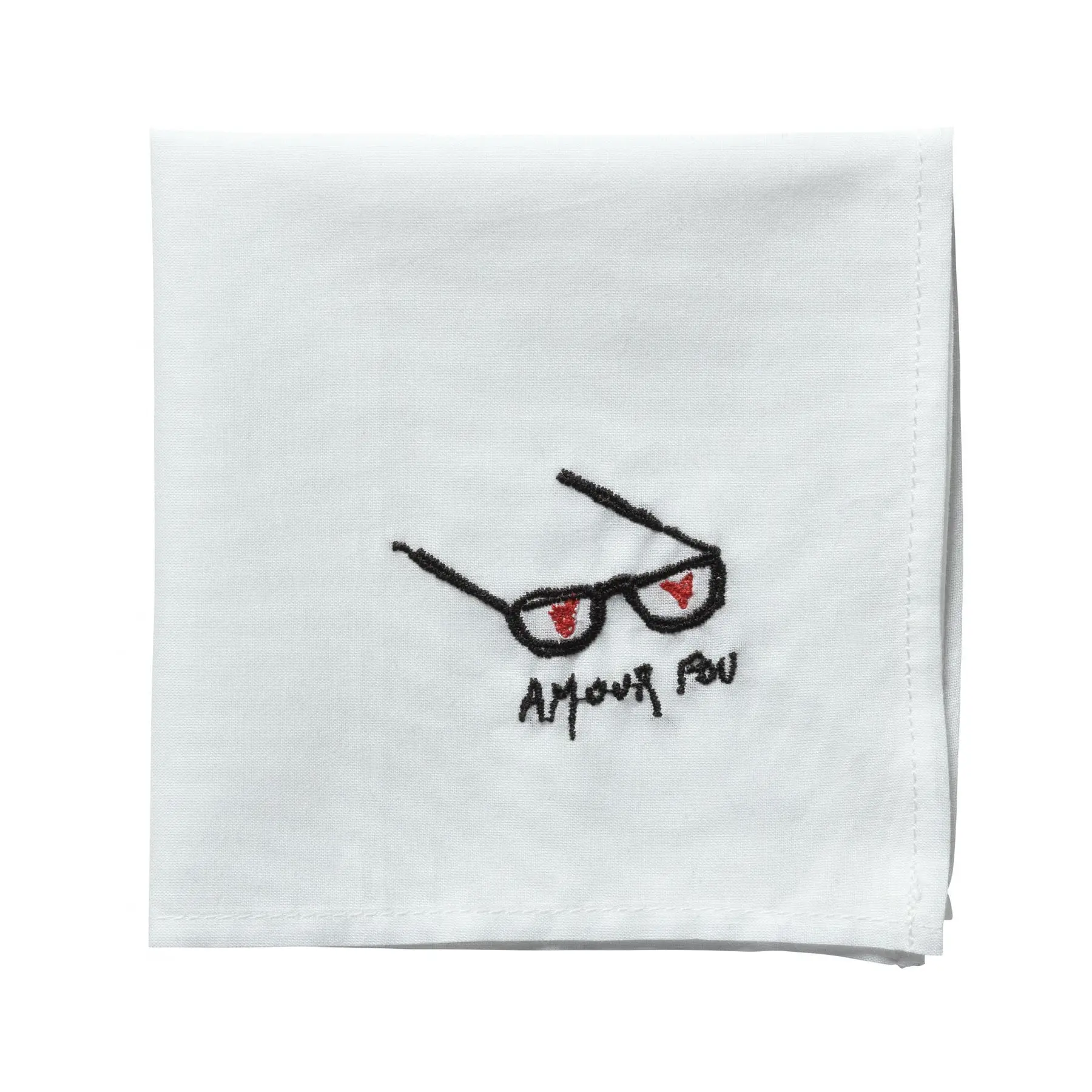 Torchon Mouchoir La Cerise sur le Gâteau Hankie Amour