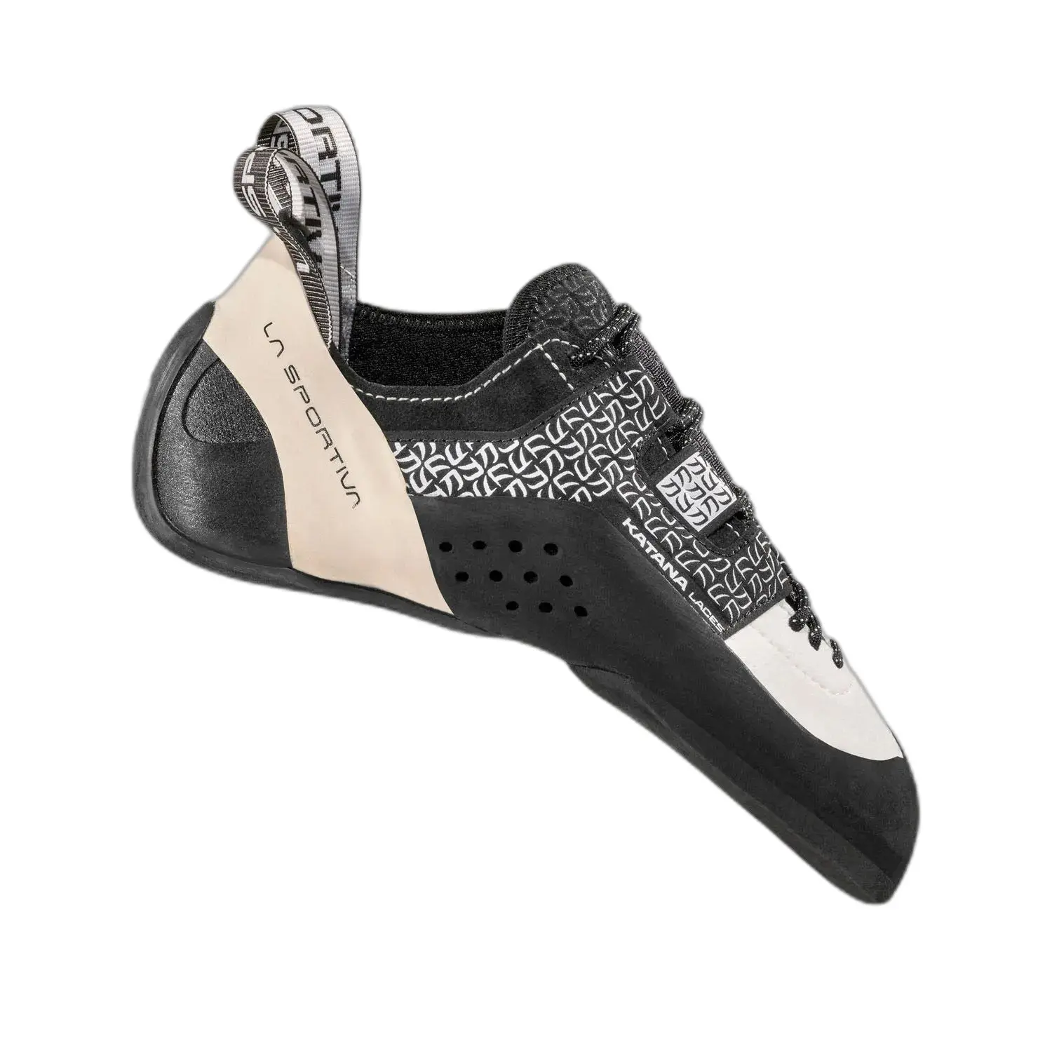 Pies de gato La Sportiva Katana Laces blanco negro mujer