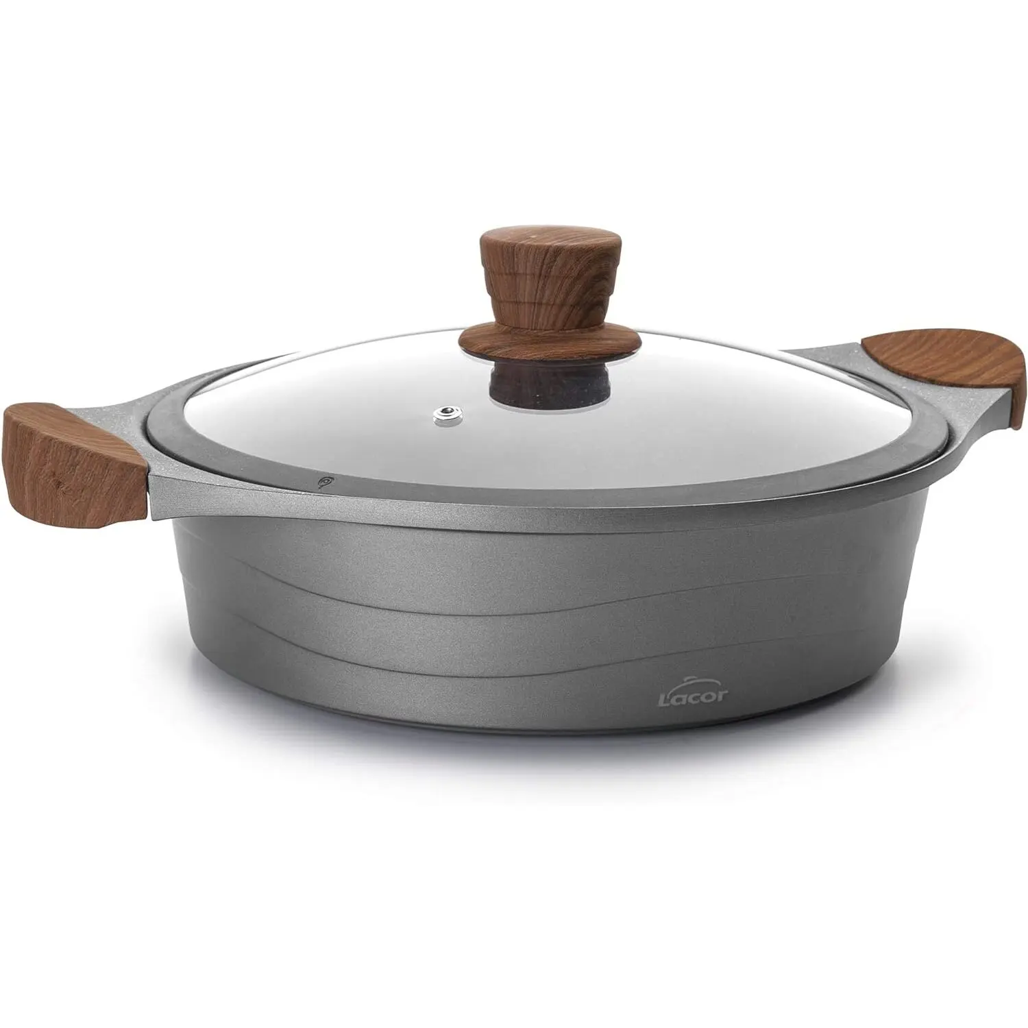 Marmite basse en aluminium fondu Lacor Stilo