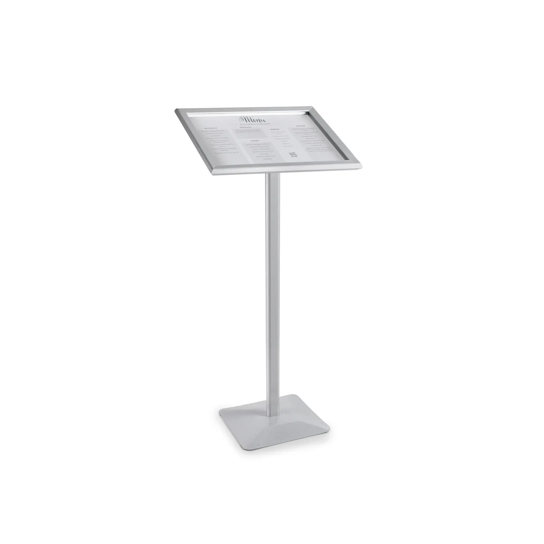Pupitre porte-menu aluminium Lacor