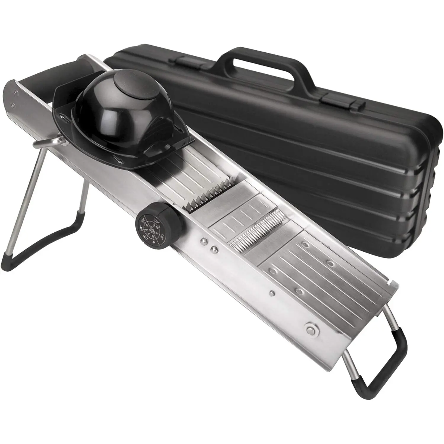 Mandoline en inox avec protecteur Lacor