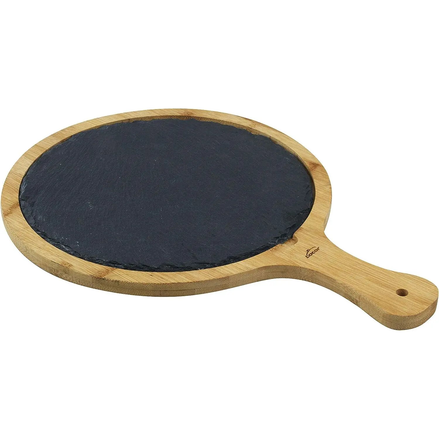 Lacor Mehrfarbig Schneidebrett Round Cutting Board Bambus Abnehmbar Schiefer - Image 3
