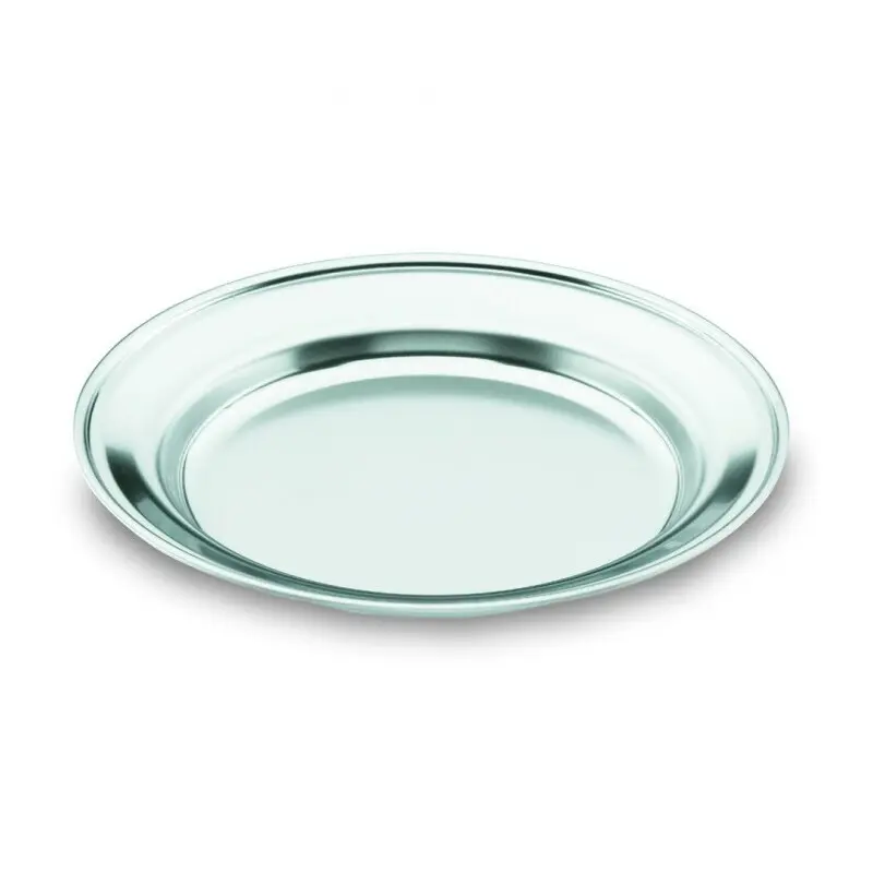 Assiette plate de camping en inox Lacor