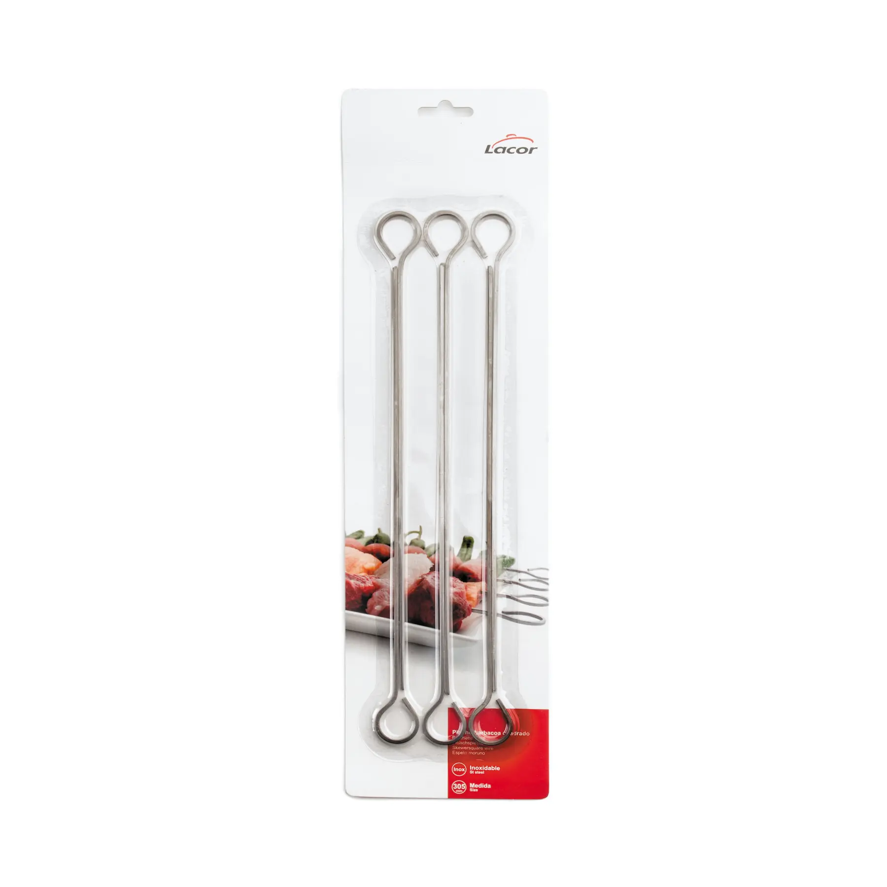 Brochette en acier inoxidable Lacor (x6)