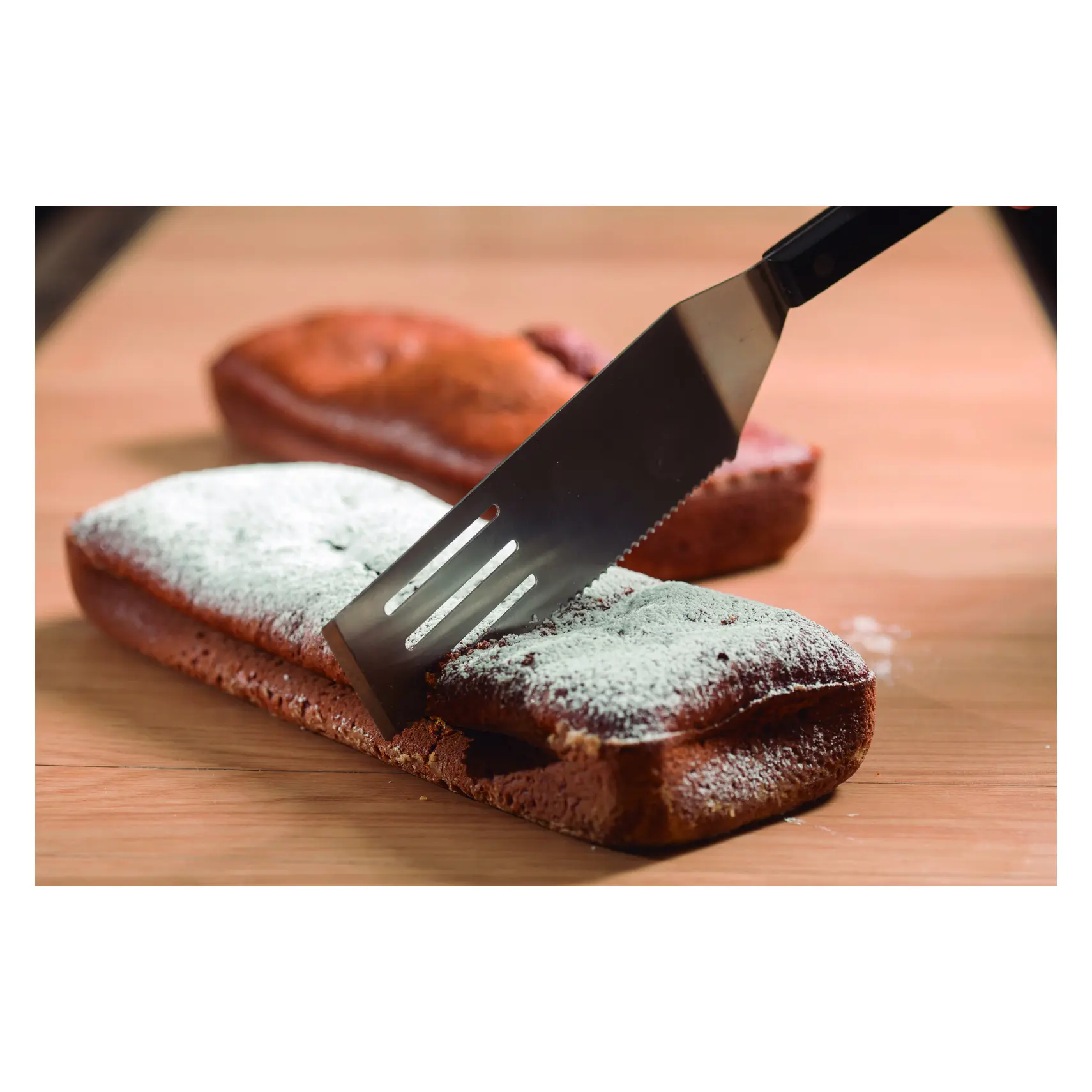 Spatule dentée en inox Lacor