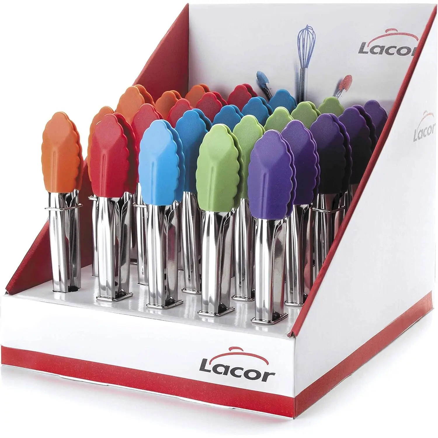 Boîte exposant pinces en silicone 25 pièces Lacor