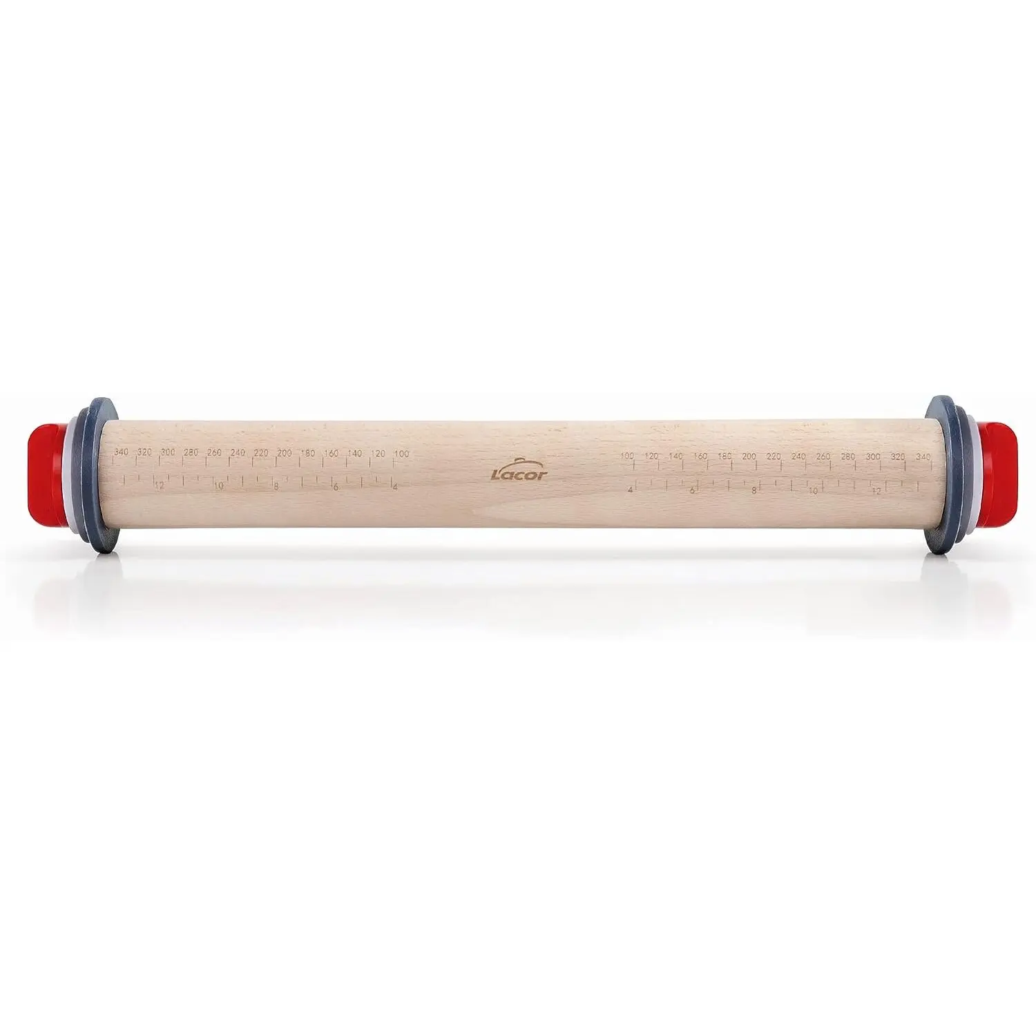 Rouleau à pâtisserie avec anneaux Lacor Hêtre